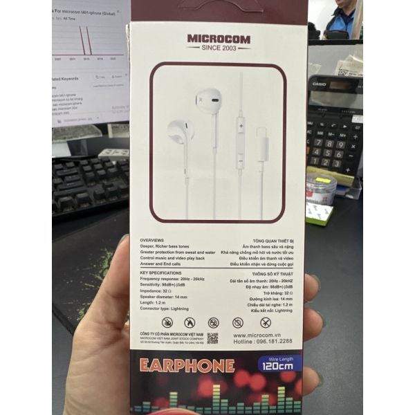 Tai nghe Microcom Linghtning