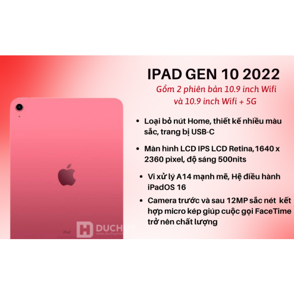Ipad Gen 10_64G_5G Ram 4/64G