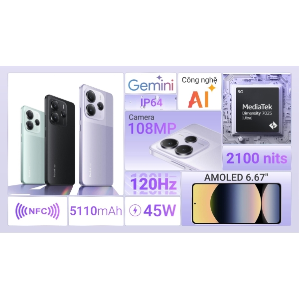 Redmi note 14 5G ram 8/256G