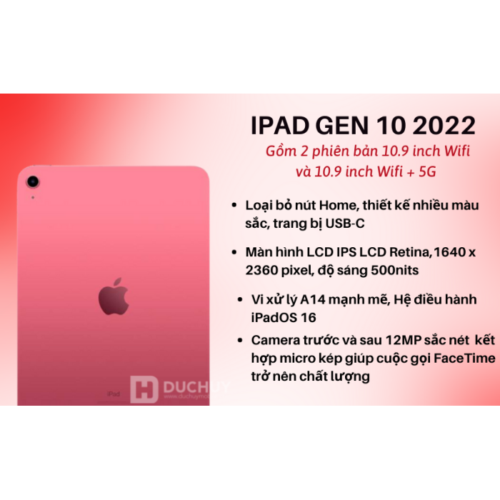 Ipad Gen 10_64G_5G Ram 4/64G